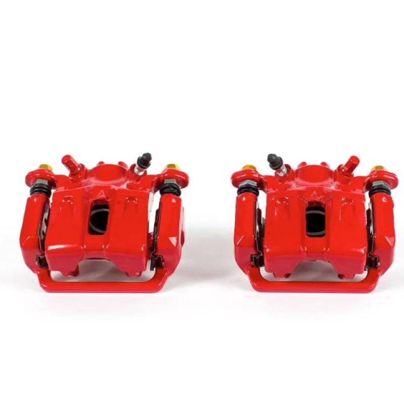 Power Stop Rear Red Calipers w/Brackets - Pair fits 2009-2014 Acura TL - Main Product View