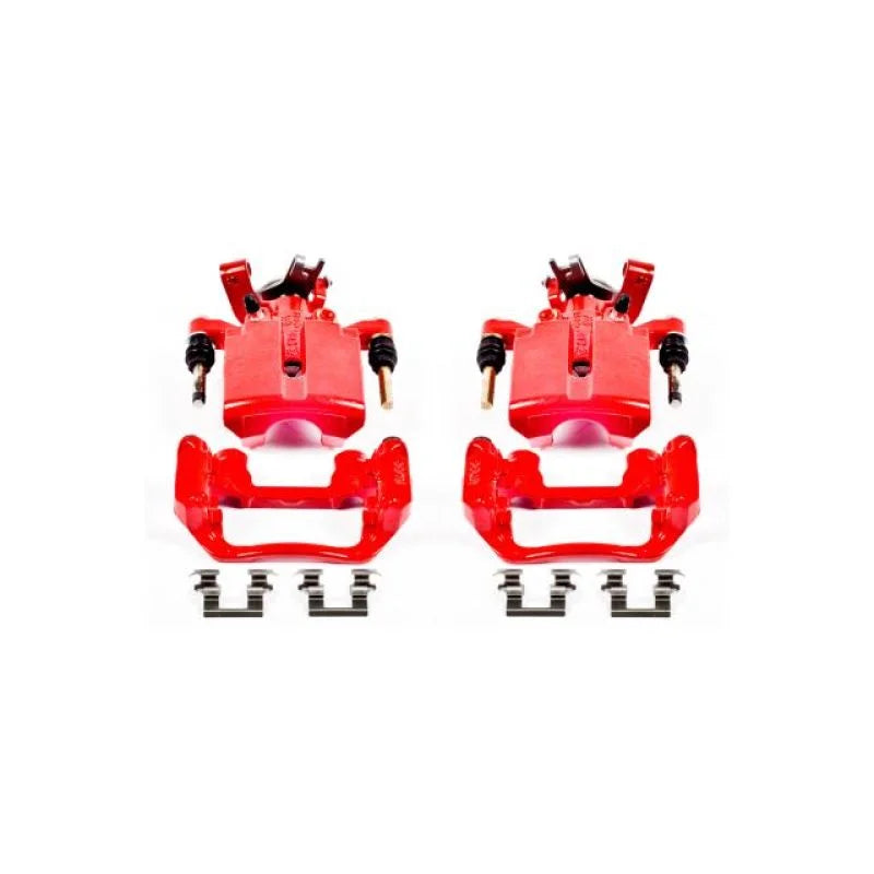 Power Stop Rear Red Calipers w/Brackets Pair fits 2005-2008 Chevrolet Cobalt / 2005-2007 Chevrolet Cobalt SS / 2008 Chevro...