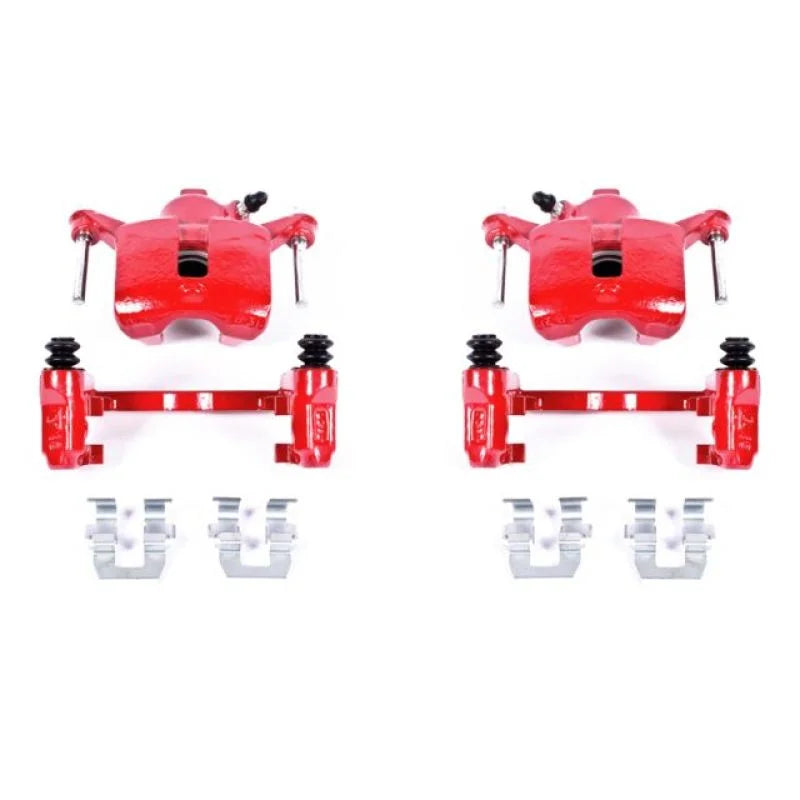 Power Stop Rear Red Calipers w/Brackets Pair fits Buick Allure / 1997-2001 2005 Buick Century / 2008 2009 Buick LaCrosse S...