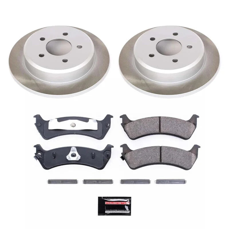 Power Stop Rear Semi-Coated Rotor Kit fits 1995-2001 Ford Explorer Eddie / 1995 1999-2001 Ford Explorer / 1995-2002 Ford E...
