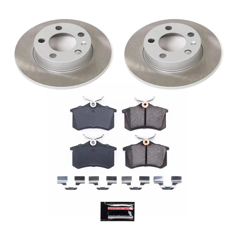 Power Stop Rear Semi-Coated Rotor Kit fits 1998-2010 Volkswagen Beetle / 1999-2006 Volkswagen Golf / 1998-2005 Volkswagen ...