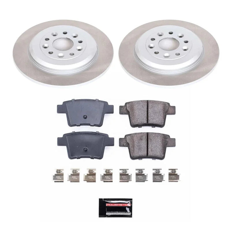 Power Stop Rear Semi-Coated Rotor Kit fits 2005-2007 Ford Five Hundred / 2005-2007 Ford Freestyle / 2008 2009 Ford Taurus ...