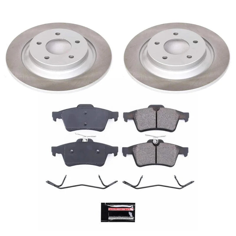 Power Stop Rear Semi-Coated Rotor Kit fits 2008-2010 / 2012-2015 Mazda 5 Grand Touring