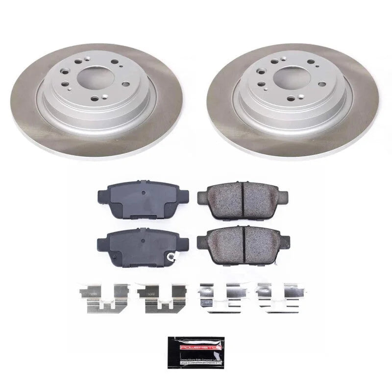 Power Stop Rear Semi-Coated Rotor Kit fits 2009-2014 Acura TL