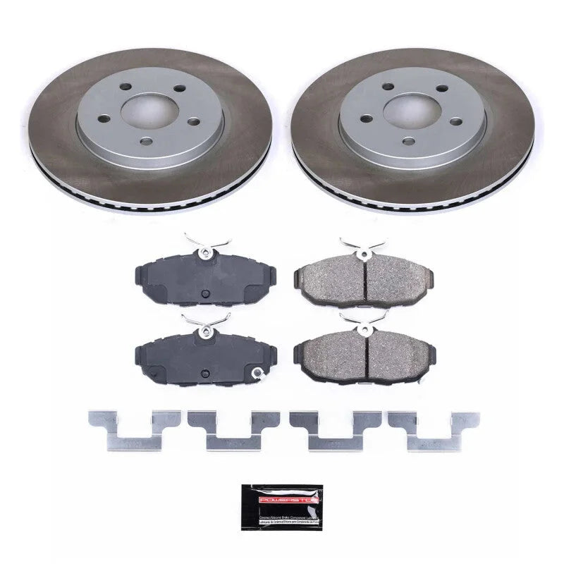 Power Stop Rear Semi-Coated Rotor Kit fits 2011-2014 Ford Mustang / 2012-2013 Ford Mustang Boss 302