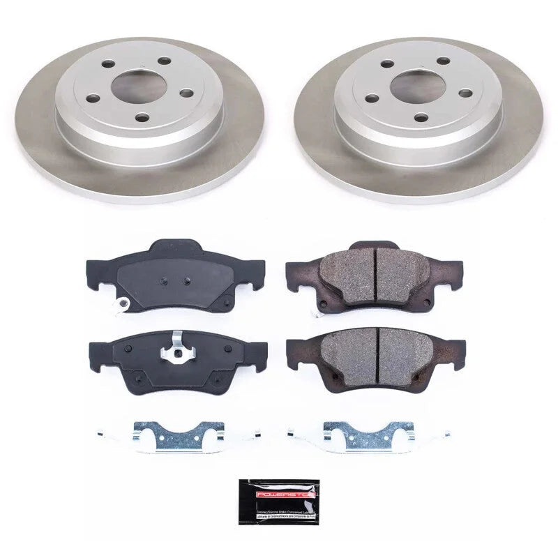 Power Stop Rear Semi-Coated Rotor Kit fits 2011-2020 Dodge DURANGO / 2011-2020 Jeep Grand Cherokee