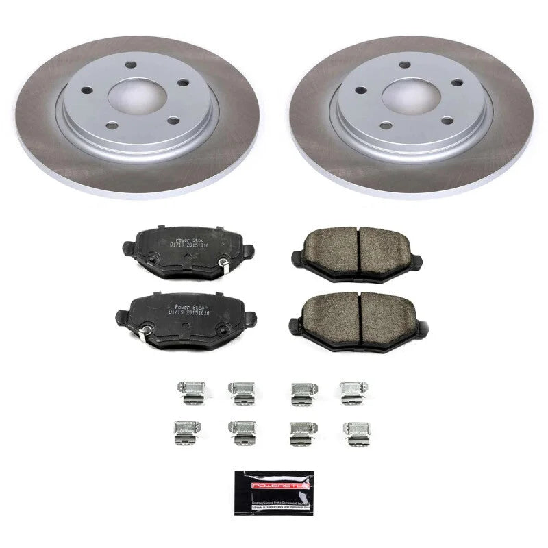Power Stop Rear Semi-Coated Rotor Kit fits 2012-2016 Chrysler Town & / 2012-2016 Dodge Grand Caravan