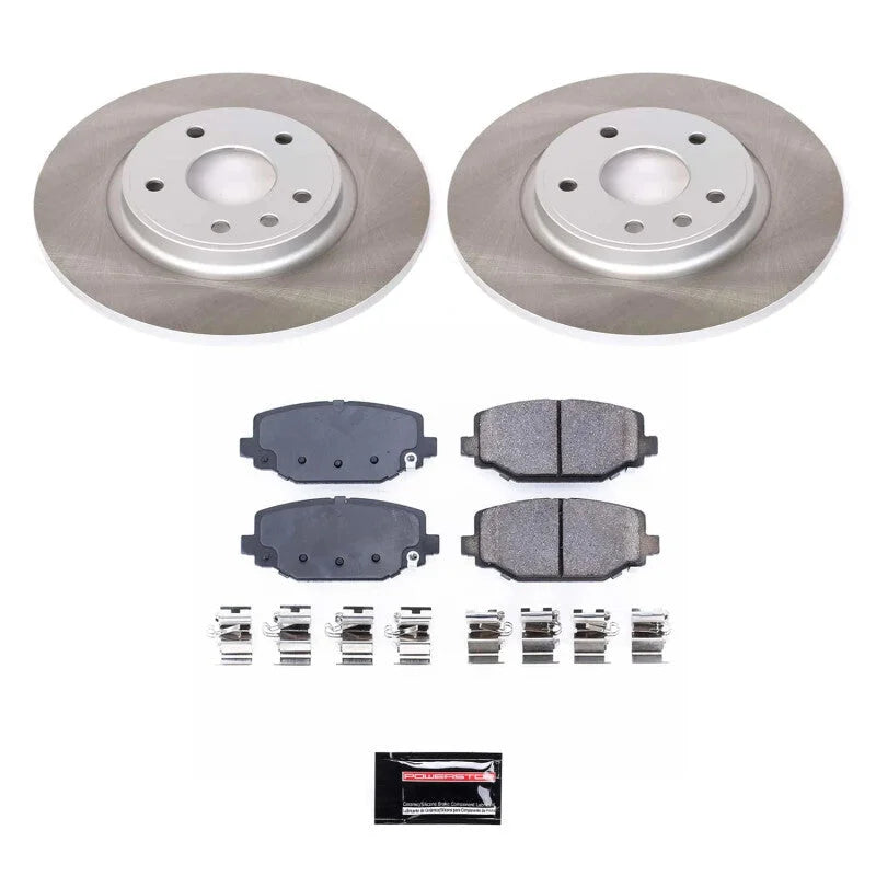 Power Stop Rear Semi-Coated Rotor Kit fits 2012-2016 Chrysler Town & COUNTRY / 2012-2020 Dodge Grand Caravan / 2012-2014 V...