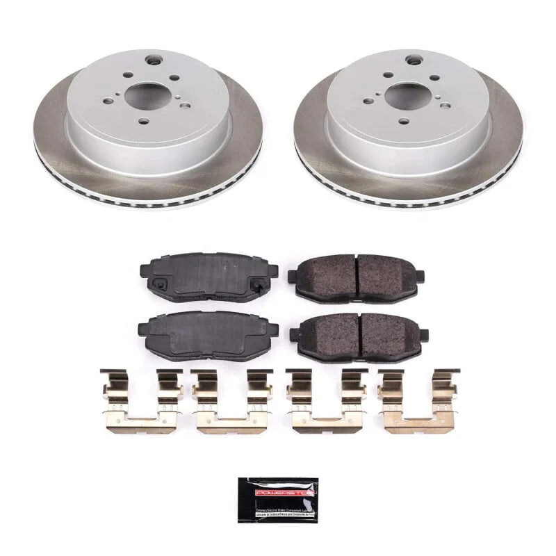 Power Stop Rear Semi-Coated Rotor Kit fits 2013-2016 Scion FR-S / 2013-2020 Subaru BRZ LIMITED / 2013-2019 Subaru BRZ Prem...