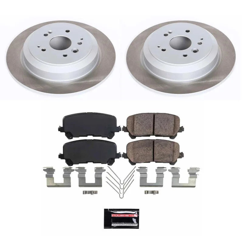 Power Stop Rear Semi-Coated Rotor Kit fits 2014-2016 Acura MDX