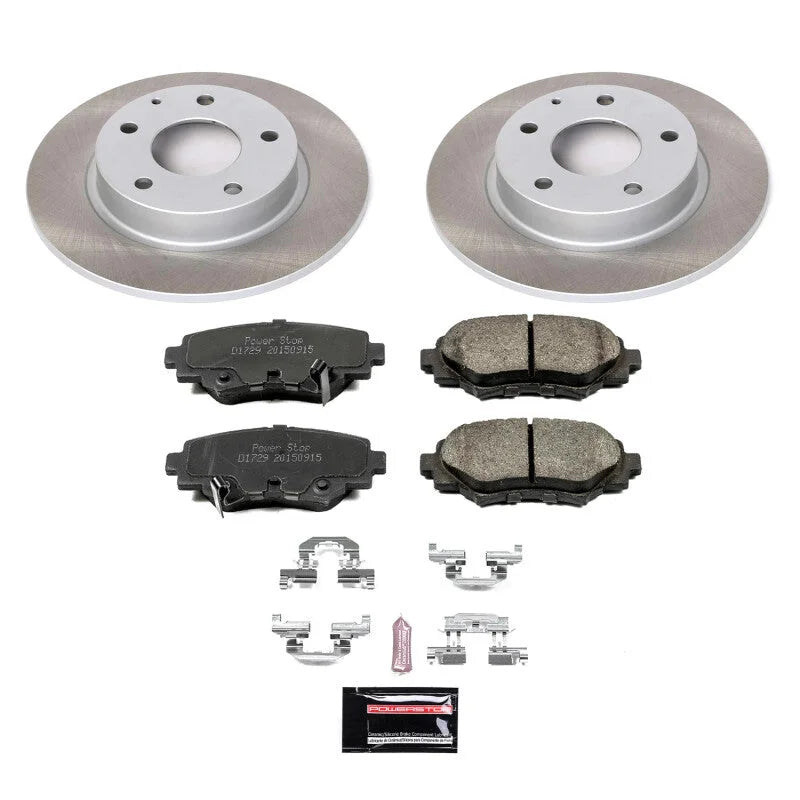 Power Stop Rear Semi-Coated Rotor Kit fits 2014-2016 Mazda 3 i Grand Touring / 2014-2015 Mazda 3 i SV