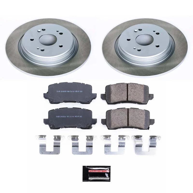 Power Stop Rear Semi-Coated Rotor Kit fits 2015-2020 Acura Tlx