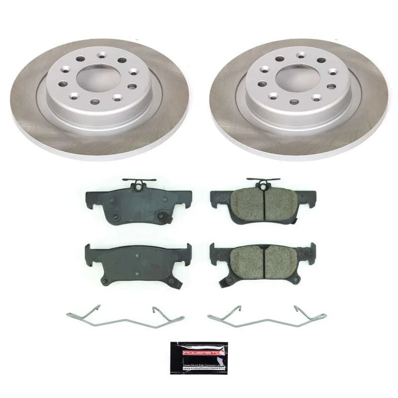 Power Stop Rear Semi-Coated Rotor Kit fits 2017-2018 Buick Envision