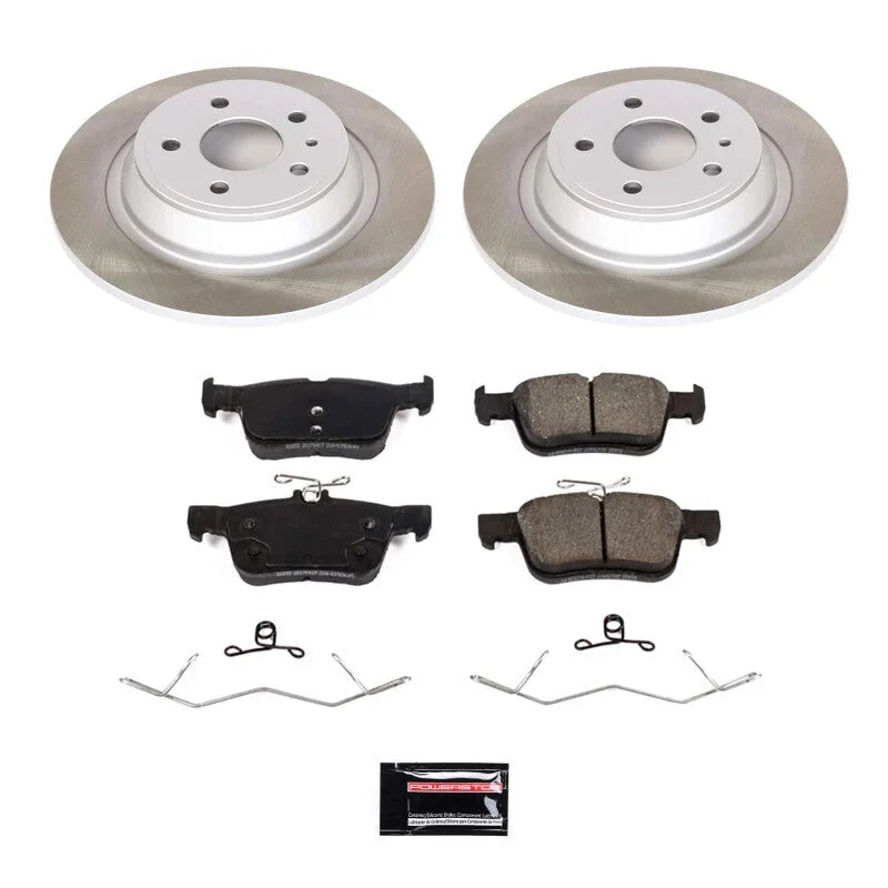 Power Stop Rear Semi-Coated Rotor Kit fits 2017-2020 Ford Fusion