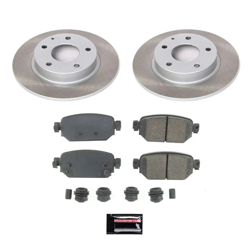 Power Stop Rear Semi-Coated Rotor Kit fits 2017-2021 Mazda 3 / Cx-3