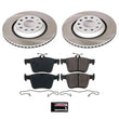 Load image into Gallery viewer, Power Stop Rear Semi-Coated Rotor Kit fits 2019 2020 Audi A3 Quattro / 2019-2025 Audi Q3 / 2017-2020 Audi RS3 / 2015-2020 ...