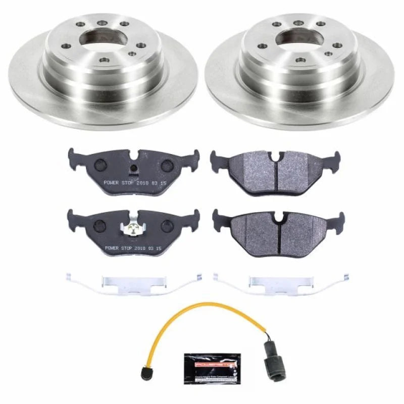 Power Stop Rear Track Day Brake Kit fits 1989 BMW 525I / 1989 BMW 535I - Main Product View