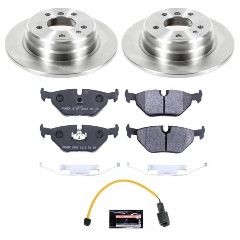 Power Stop Rear Track Day SPEC Brake Kit fits 1989 BMW 525I / 1989 BMW 535I - Main Product View