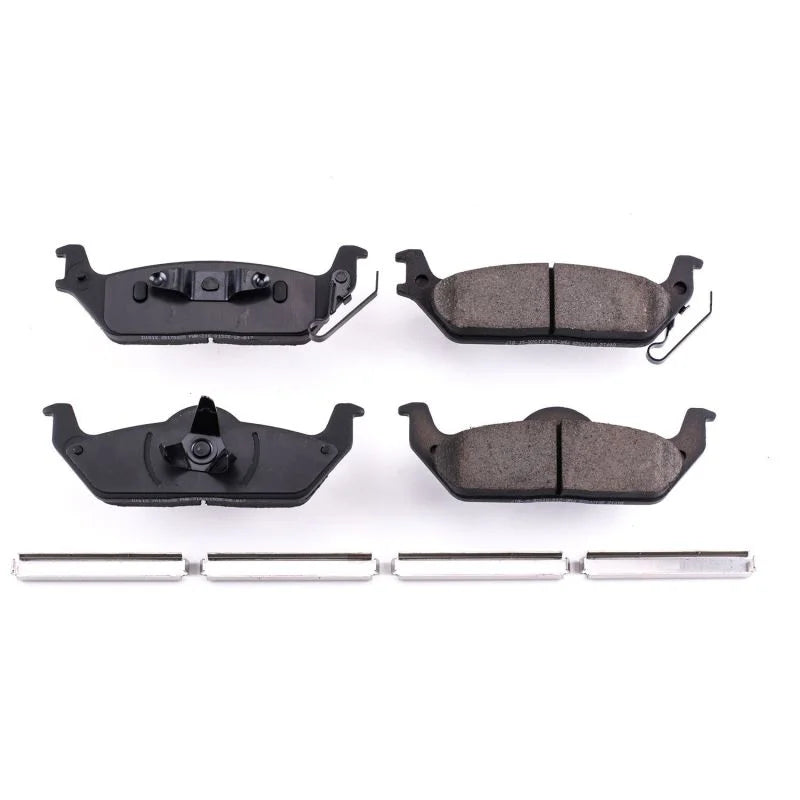 Power Stop Rear Z17 Ceramic Brake Pads w/Hardware fits 2004-2011 Ford F-150 / 2007-2011 Ford F-150 FX2 / 2004-2011 Ford F-...