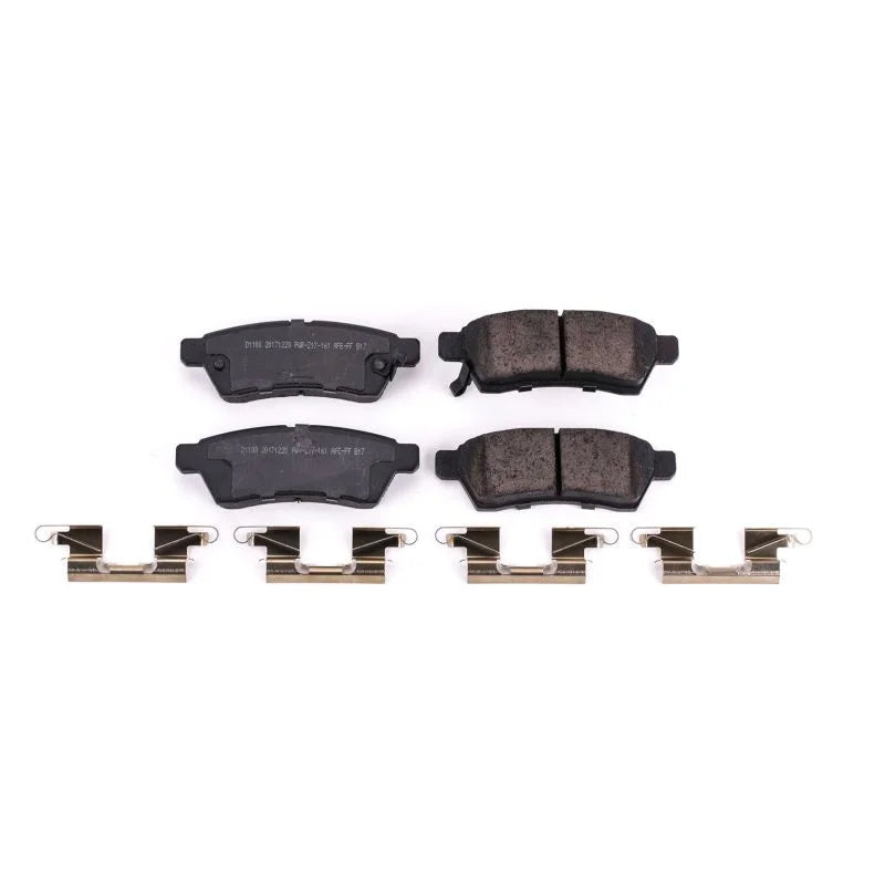 Power Stop Rear Z17 Ceramic Brake Pads w/Hardware fits 2005-2025 Nissan Frontier / 2005-2010 Nissan Frontier LE / 2011-202...
