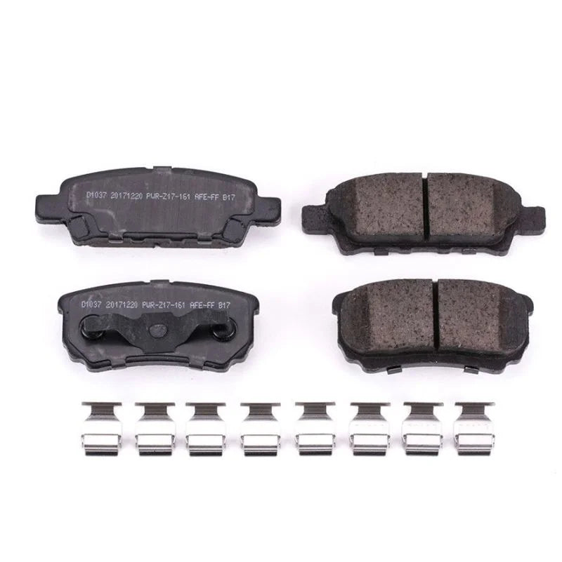 Power Stop Rear Z17 Ceramic Brake Pads w/Hardware fits 2011-2014 Chrysler 200 LIMITED / 2007 Chrysler Sebring / 2008-2010 ...