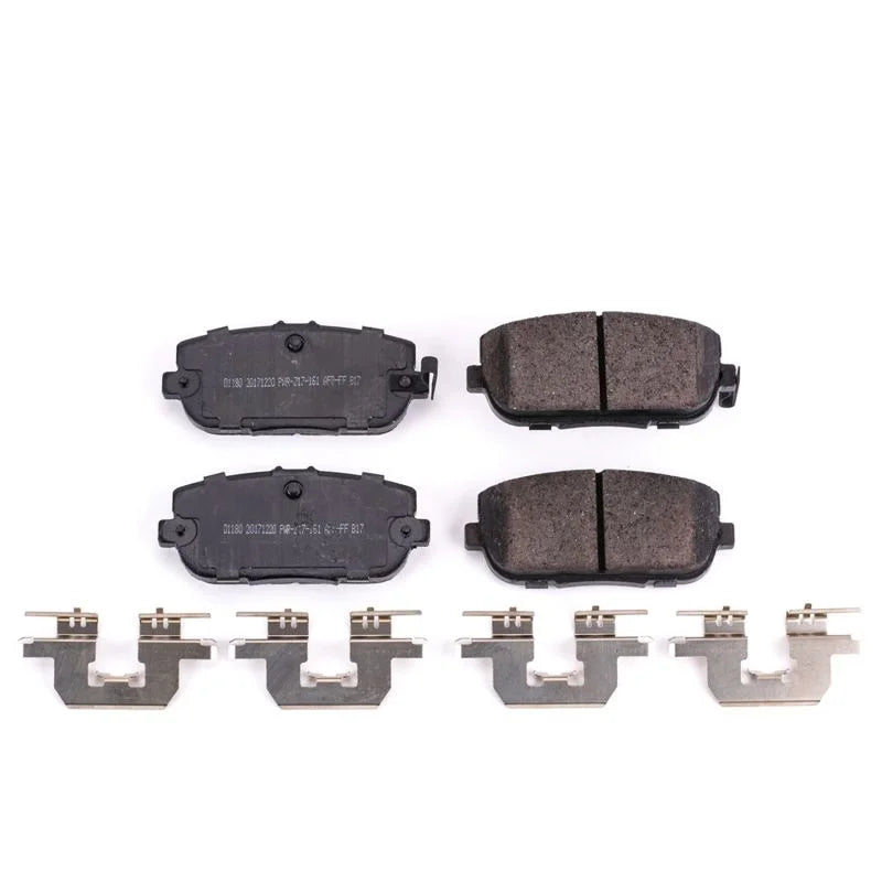 Power Stop Rear Z17 Ceramic Brake Pads w/Hardware fits 2017-2020 Fiat 124 Spider / 2017-2020 Fiat Spider / 2006-2024 Mazda...