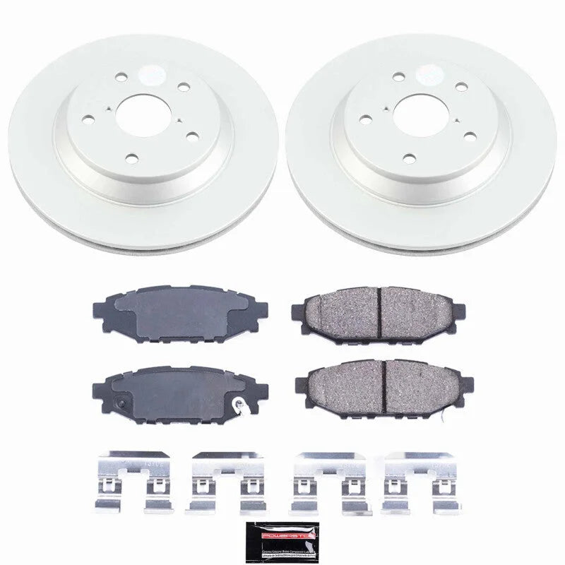 Power Stop Rear Z17 Coated Brake Kit fits 2024 Subaru Impreza