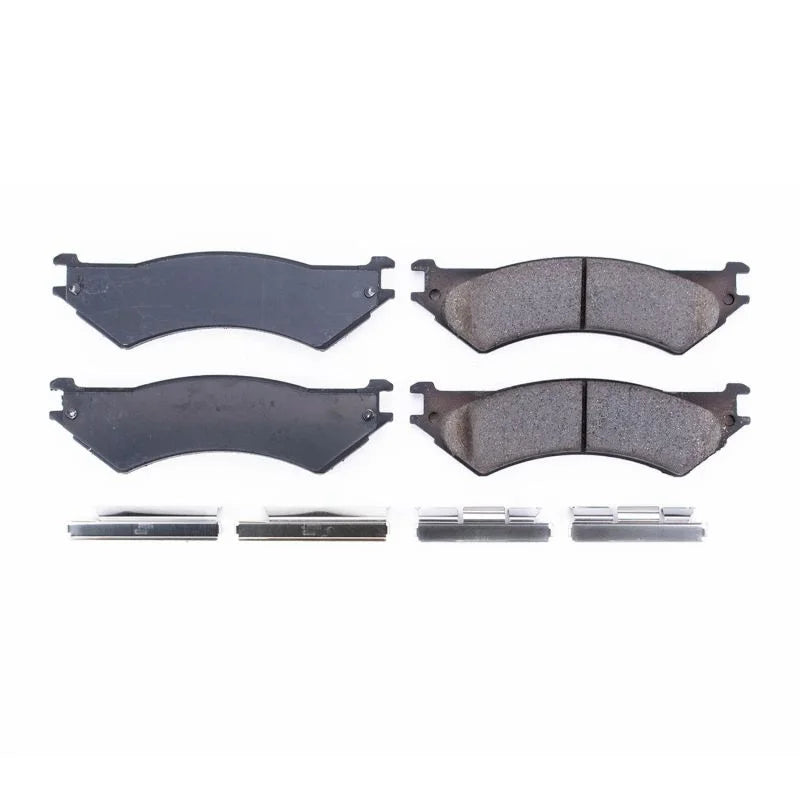 Power Stop Rear Z17 Evolution Ceramic Brake Pads w/Hardware fits 2003-2007 Ford E-250 / 2001-2002 Ford E-250 Econoline / 2...