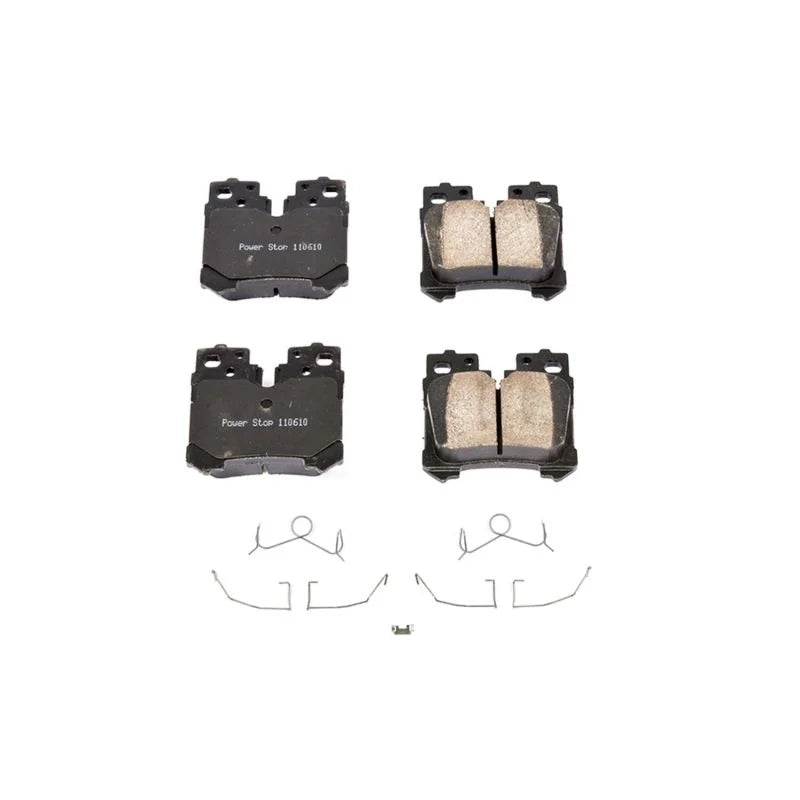 Power Stop Rear Z17 Evolution Ceramic Brake Pads w/Hardware fits 2007-2017 Lexus LS460 / 2013-2017 Lexus LS460 F SPORT / 2...