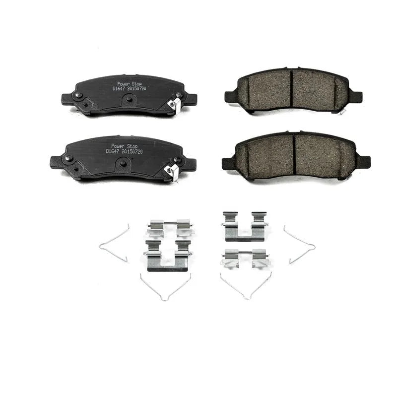 Power Stop Rear Z17 Evolution Ceramic Brake Pads w/Hardware fits 2013-2016 Dodge DART - Main Product View