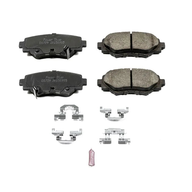 Power Stop Rear Z17 Evolution Ceramic Brake Pads w/Hardware fits 2018 Mazda 3 Grand Touring / 2014-2016 Mazda 3 i Grand To...