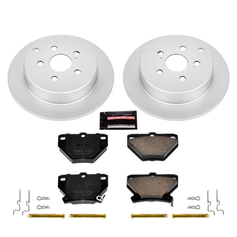 Power Stop Rear Z17 Evolution Geomet Coated Brake Kit fits 2003-2006 Pontiac Vibe / 2003-2006 Pontiac Vibe GT / 2000-2005 ...