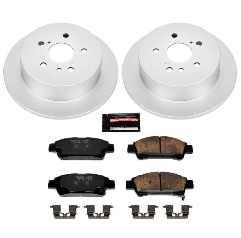 Power Stop Rear Z17 Evolution Geomet Coated Brake Kit fits 2004-2010 Toyota Sienna - Main Product View