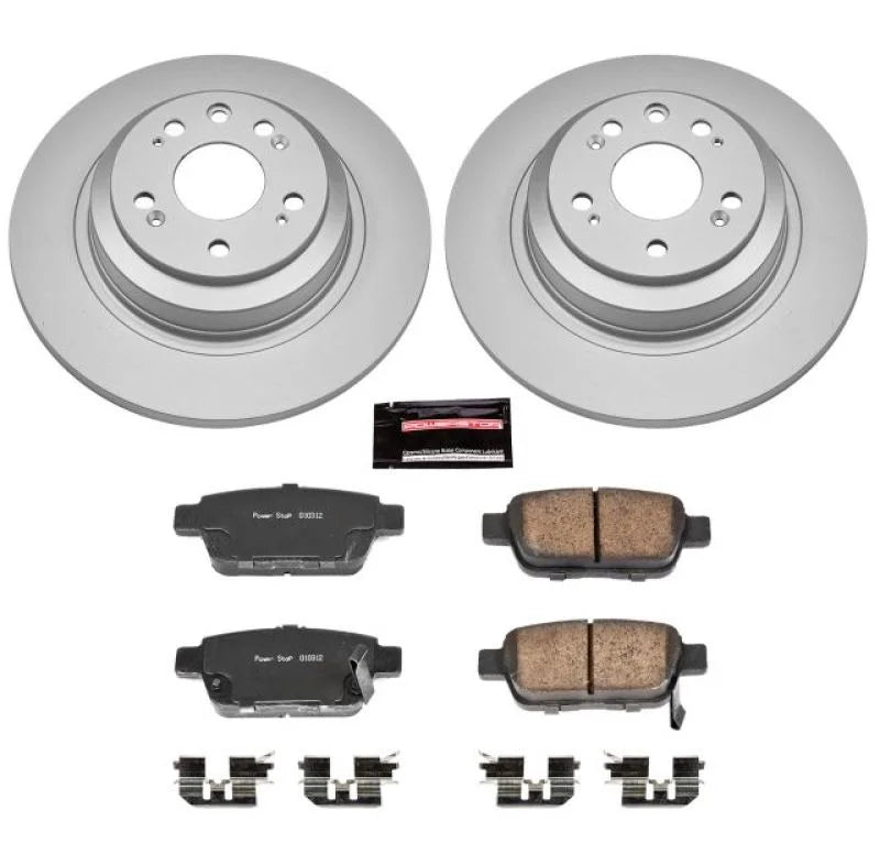 Power Stop Rear Z17 Evolution Geomet Coated Brake Kit fits 2009-2014 Acura TL - Main Product View