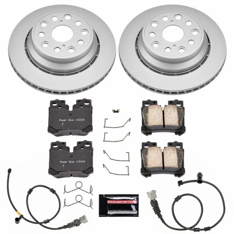 Power Stop Rear Z17 Evolution Geomet Coated Brake Kit fits 2010-2017 Lexus LS460 - Main Product View