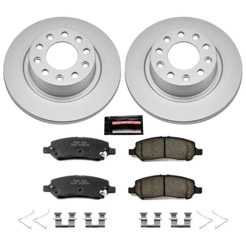 Power Stop Rear Z17 Evolution Geomet Coated Brake Kit fits 2013-2016 Dodge DART - Main Product View