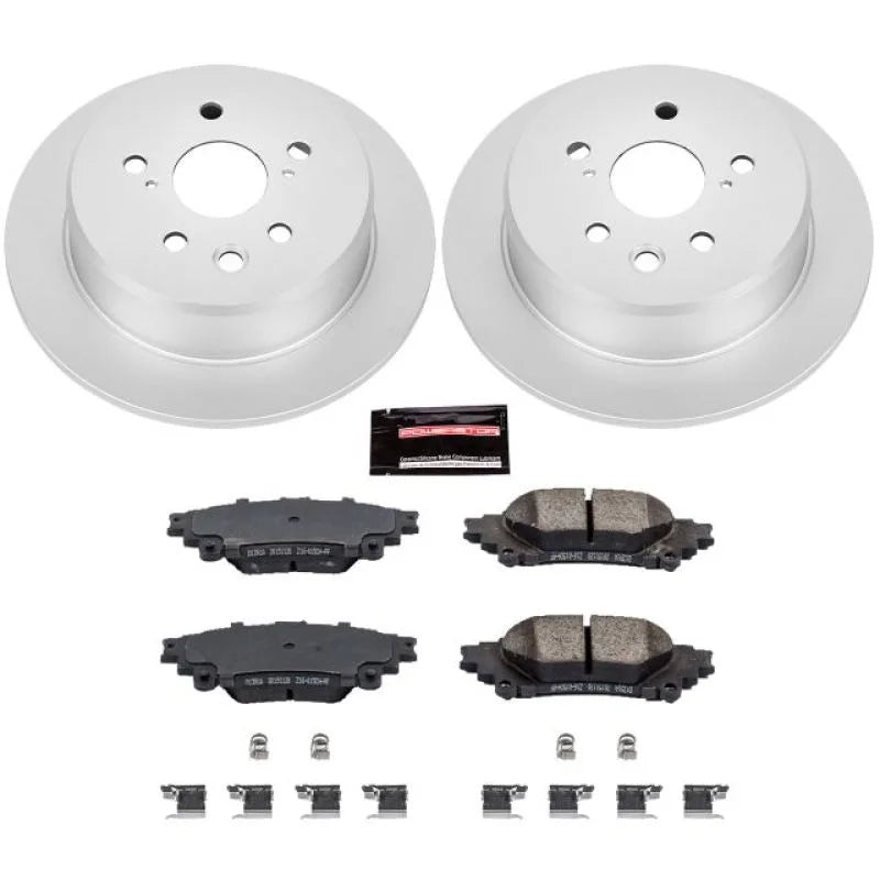 Power Stop Rear Z17 Evolution Geomet Coated Brake Kit fits 2014-2015 Lexus IS250 - Main Product View
