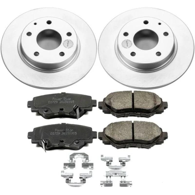 Power Stop Rear Z17 Evolution Geomet Coated Brake Kit fits 2014-2016 Mazda 3 i Grand Touring / 2014-2015 Mazda 3 i SV - Ma...