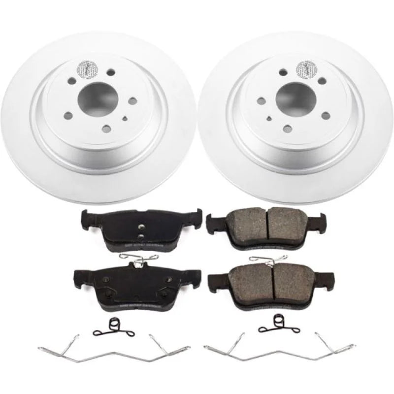 Power Stop Rear Z17 Evolution Geomet Coated Brake Kit fits 2017-2020 Ford Escape / Fusion - Main Product View