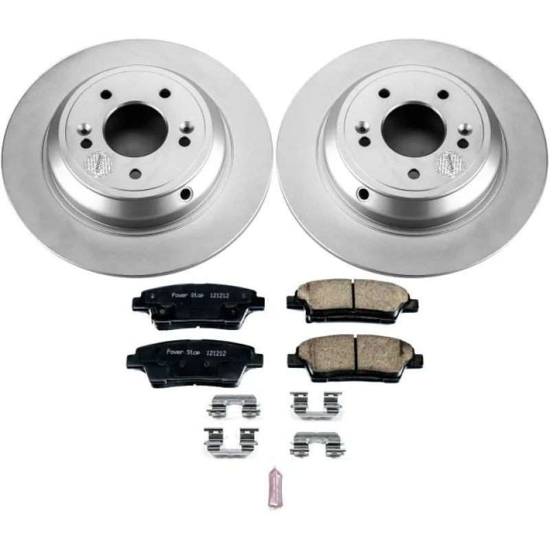 Power Stop Rear Z17 Evolution Geomet Coated Brake Kit fits 2017-2020 Genesis G80 3.8L / 2010-2016 Hyundai Genesis 3.8L / 2...