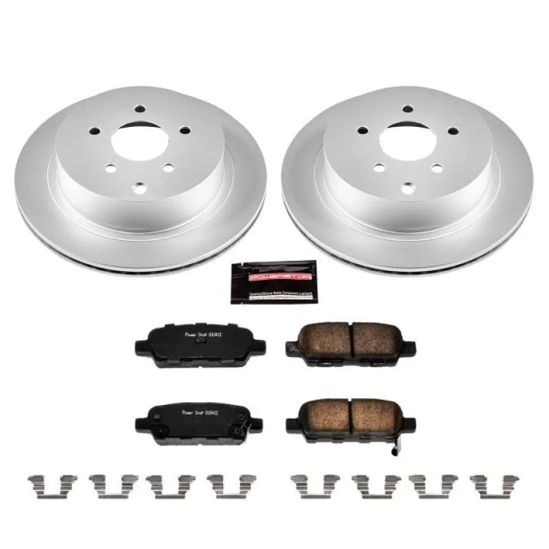 Power Stop Rear Z17 Geomet Coated Brake Kit fits 2003-2012 Infiniti FX35 / 2013 Infiniti FX37 / 2003-2008 Infiniti FX45 / ...