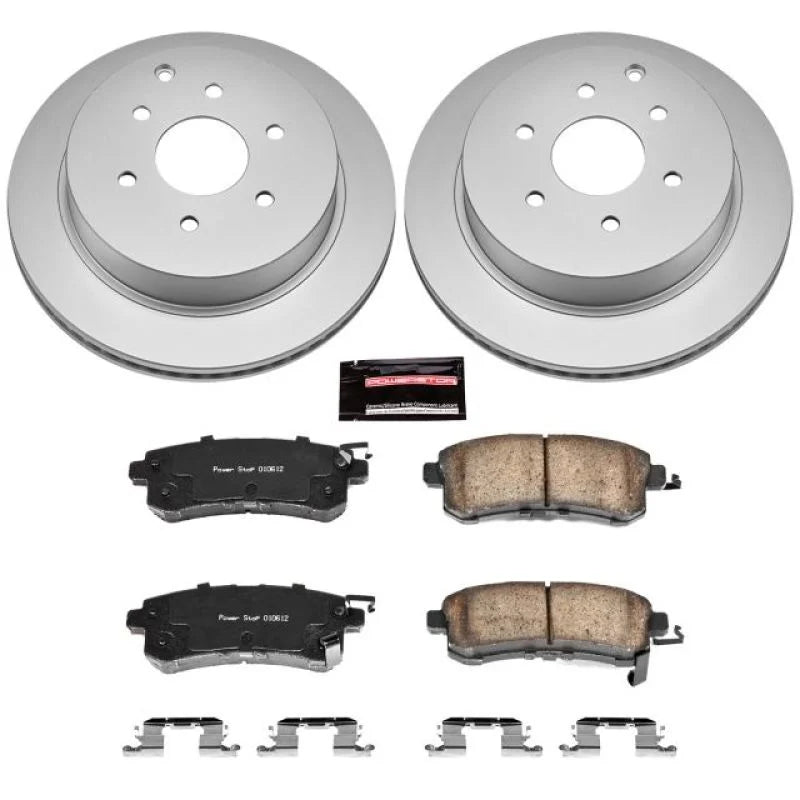 Power Stop Rear Z17 Geomet Coated Brake Kit fits 2011-2013 Infiniti QX56 / 2014-2024 Infiniti QX80 / 2021-2024 Nissan Arma...