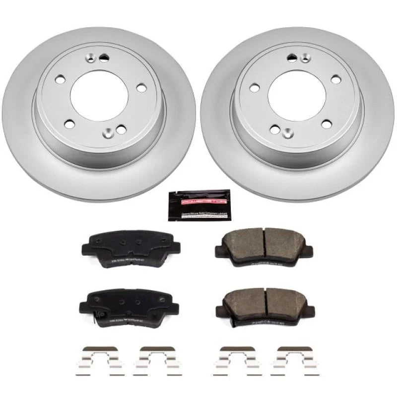 Power Stop Rear Z17 Geomet Coated Brake Kit fits 2013-2020 Hyundai Elantra GT / 2012-2017 Hyundai Veloster / 2013-2017 Hyu...