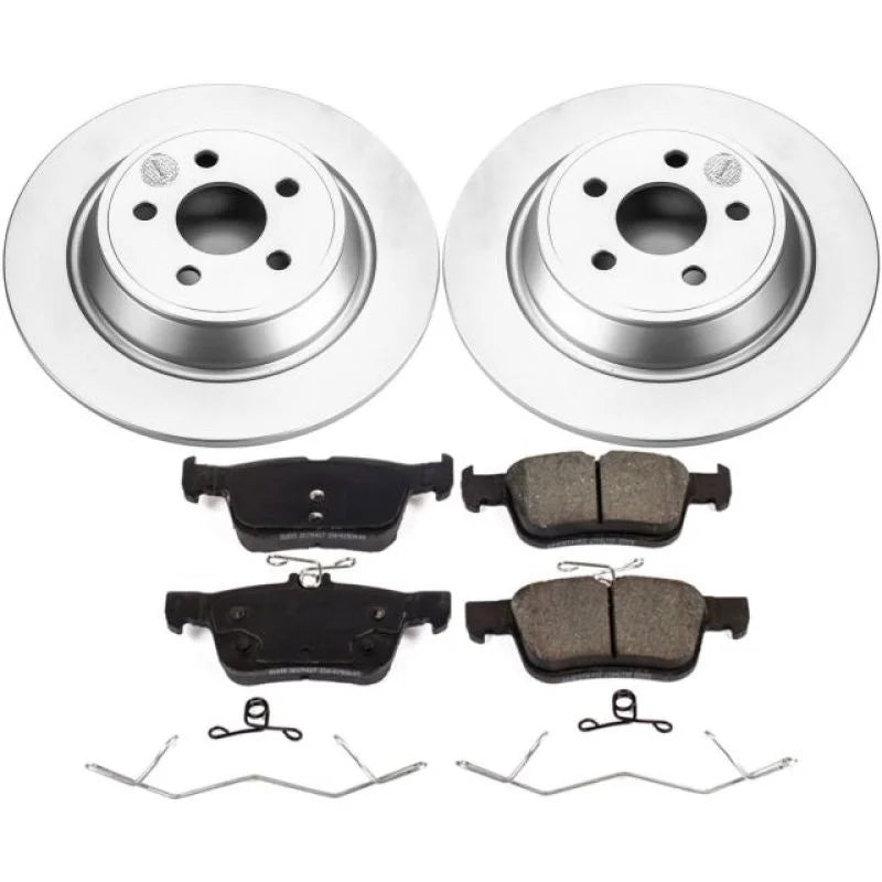 Power Stop Rear Z17 Geomet Coated Brake Kit fits 2015-2022 Ford Edge / 2017-2019 Ford Fusion SPORT / 2019 2020 Ford Police...