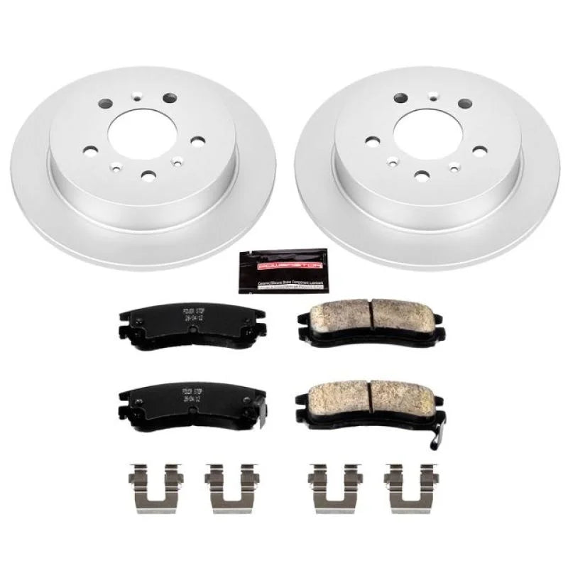 Power Stop Rear Z17 Geomet Coated Brake Kit fits Buick Allure / 2008 2009 Buick LaCrosse Super / 2008 Chevrolet Impala / 2...