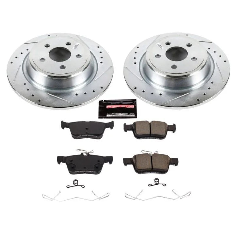 Power Stop Rear Z23 Brake Kit fits 2015-2022 Ford Edge / 2017-2019 Ford Fusion SPORT / 2019 2020 Ford Police Responder / 2...