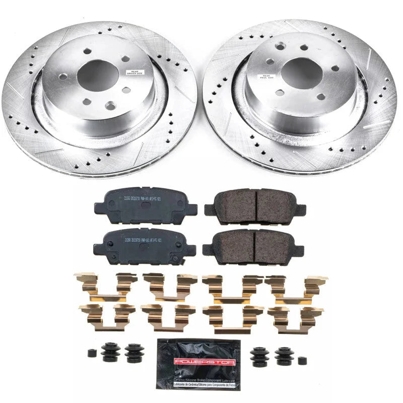 Power Stop Rear Z23 Evolution Brake Kit fits 2014-2015 Infiniti Q60 / 2015 Infiniti Q60 S LIMITED / Infiniti Q60