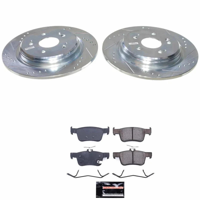 Power Stop Rear Z23 Evolution Brake Kit fits 2019-2024 Acura RDX