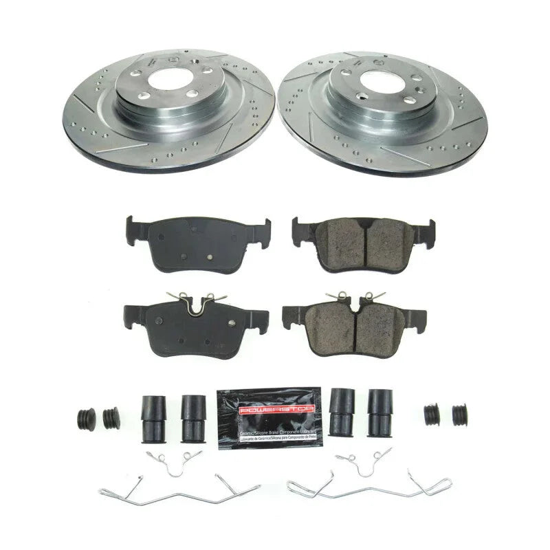 Power Stop Rear Z23 Evolution Brake Kit fits 2019-2025 Volvo S60 / 2017-2024 Volvo S90 / 2019-2021 Volvo V60 / 2020-2023 V...