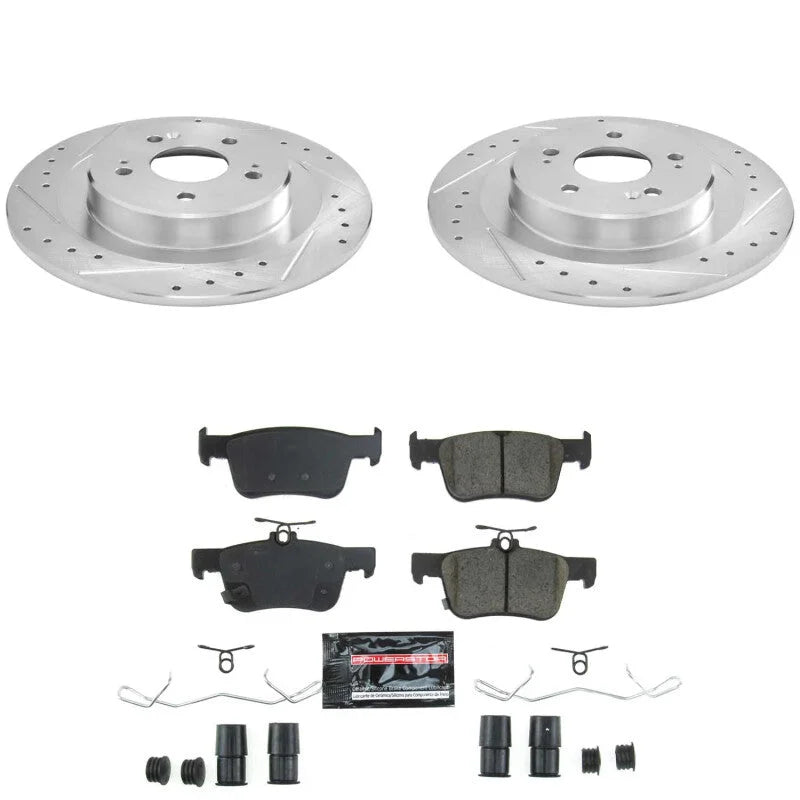 Power Stop Rear Z23 Evolution Brake Kit fits 2021-2025 Acura Tlx / 2023 Acura Tlx Type S Pmc Edition